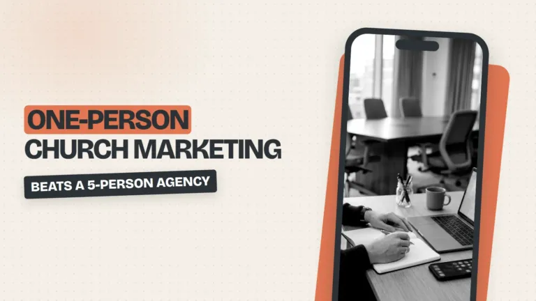 One Person Church Marketing: The AI Playbook That Beats a 5-Person Agency